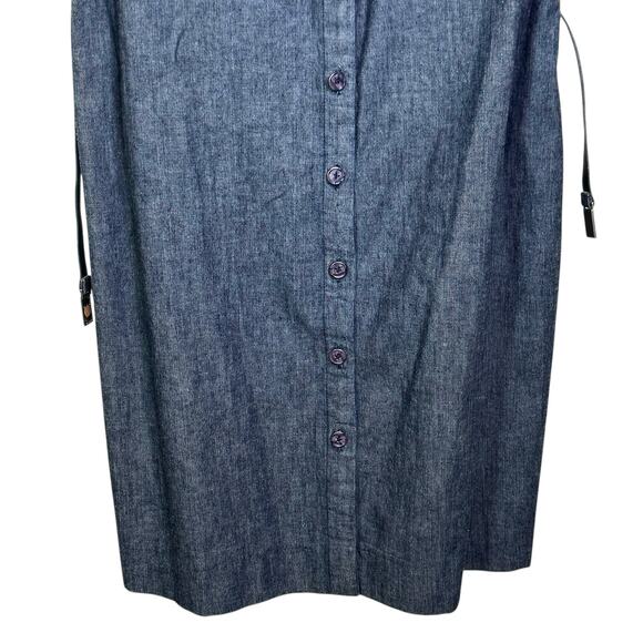 Dead Stock K-Mart Expressions Size 16 Sleeveless Denim Jean Shirt Dress - Picture 4 of 7